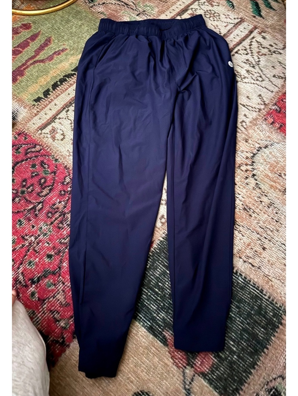 Solarise navy pants casual snug fit joggers medium girls